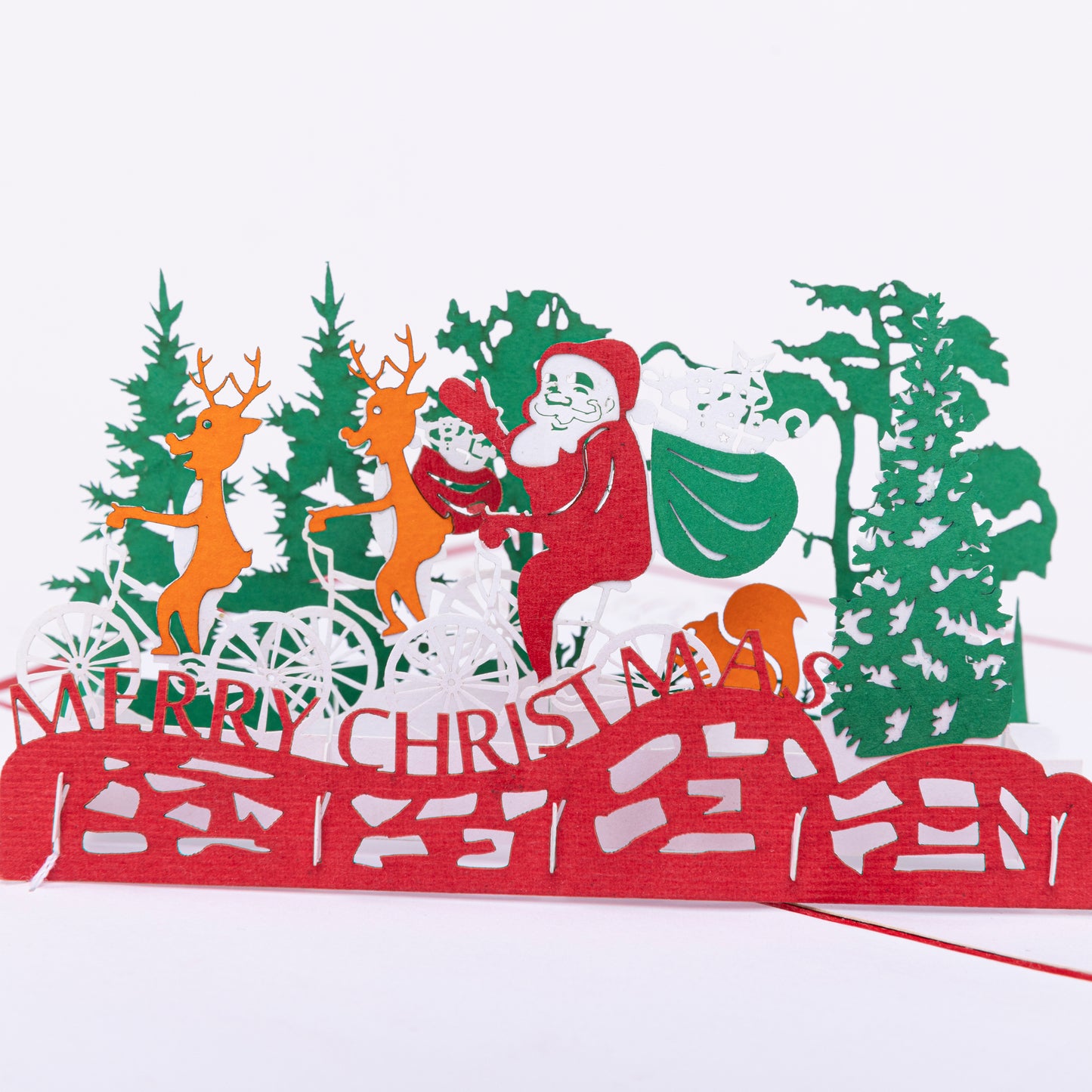 Santa on Bicycle