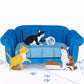 Cats on Sofa